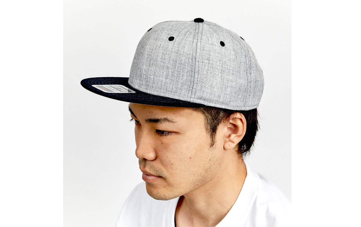 OTTO CAP ヘザーウールブレンド フラットバイザーキャップ(スナップ