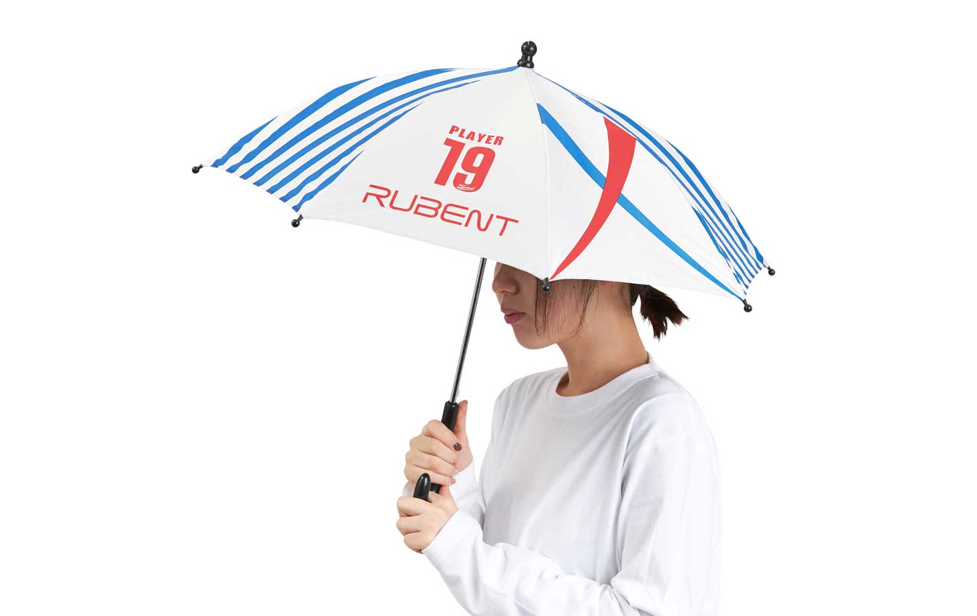 【セット割】Rady ノベルティ日傘 ホワイト&ブラック オリジナル 日傘・UV傘 | ノベルティ・記念品・オリジナルグッズ