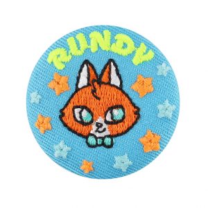蓄光刺繍缶バッジ